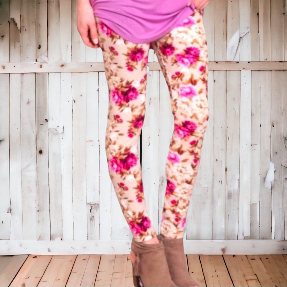 Floral Legging, OSFM, 📌Add TOP👚Avail Separate Listing.